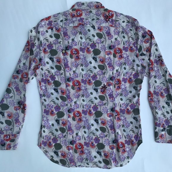 floral button up shirt - Picture 3 of 5